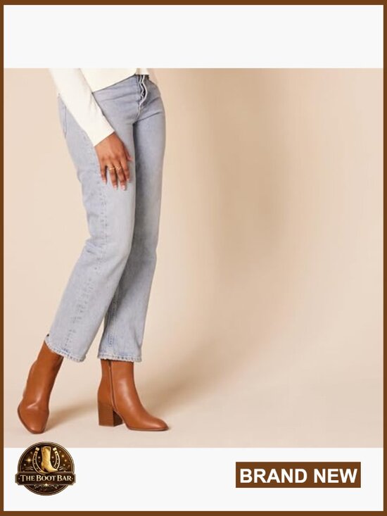 Women's Ankle Boots with Memory Foam Insole, Side Zipper, 3-Inch Heel - Picture 2 of 6